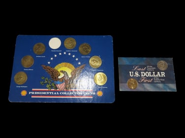 Presidential Collector Coins, Buy Shell and Two U.S. Dollars