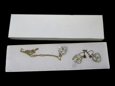 Order of the Moose Earrings and Necklace