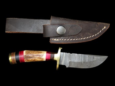 7' Bosse Handle Damascus Knife