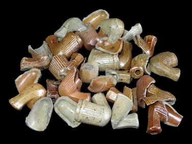 Large Lot of Clay Pipes from Ohio