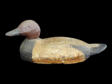 15 3/4' Old Hand Carved Duck Decoy