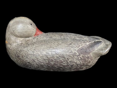 15 1/2' Wooden Duck Decoy Antique