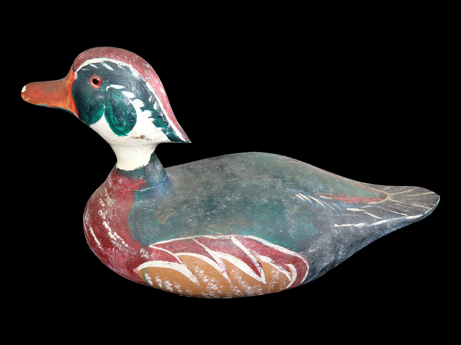 14" Antique Wooden Duck Decoy: 14" Antique Wooden Duck Decoy