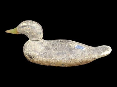 16 1/4' Early Antique Wooden Duck Decoy