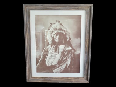 22' X 18' Framed Print Chief Goes to War Sioux