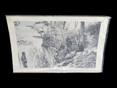 20' X 12 1/2' Print of Ulysses. S. Grant and Officers Lookout Mountain Tennessee 1863