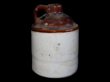 4 1/2' Stone Whiskey Jug Stoneware 1900s