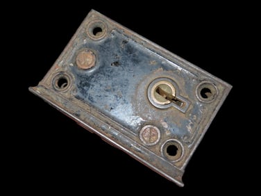 1800s Antique Door Lock Iron