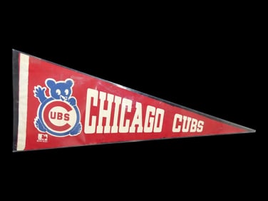 Vintage 1969 Baseball Pennant Chicago Cubs