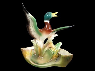 Lane & Co. Porcelain Mallard Duck Decor 1954