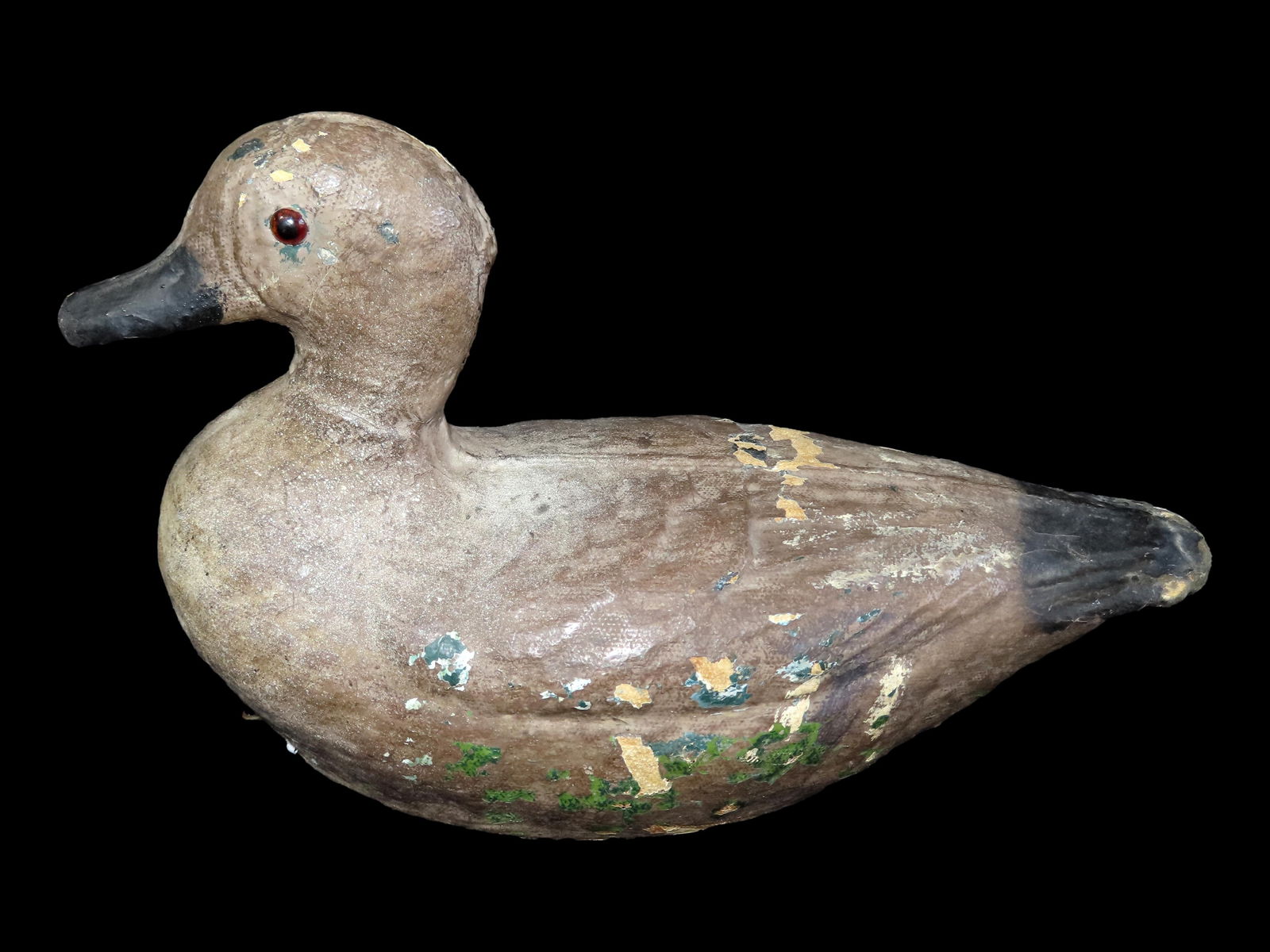 11" Paper Mache Antique Duck Decoy: 11" Paper Mache Antique Duck Decoy