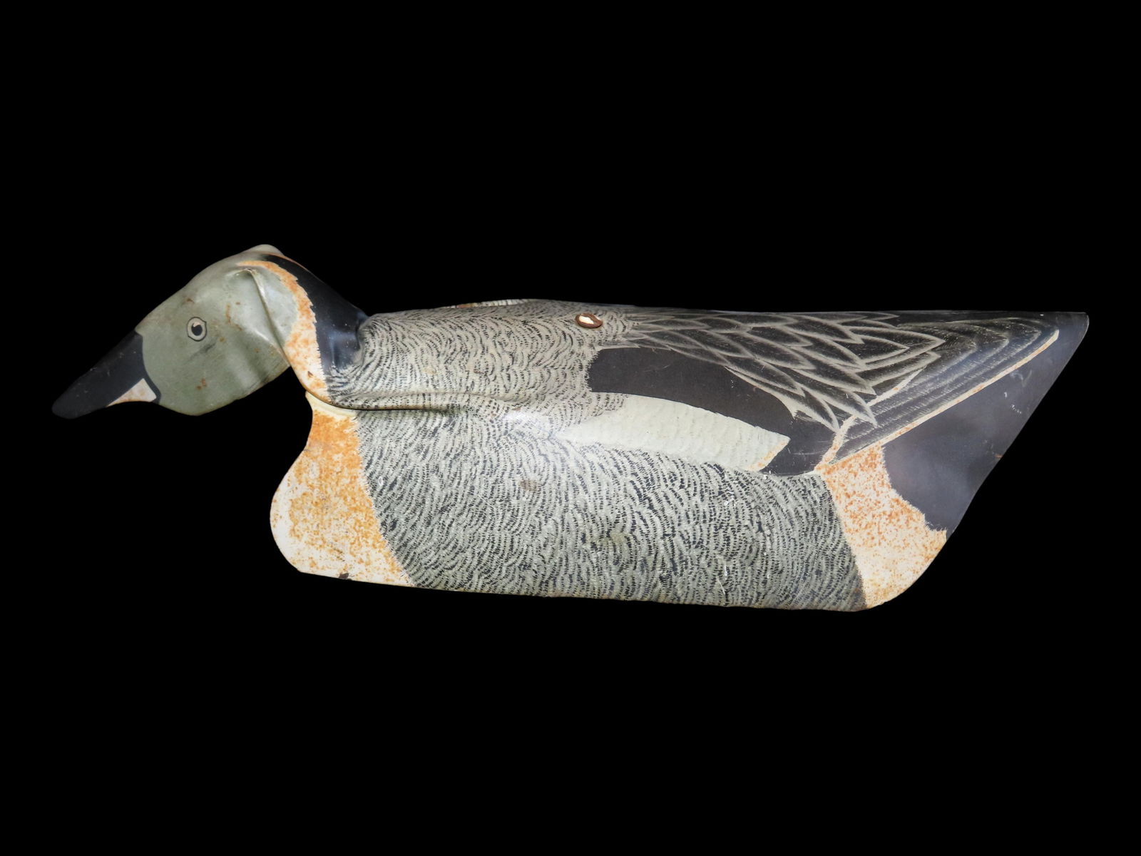 15 1/2" Metal Duck Antique Decoy (1 of 3)
