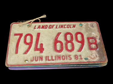 Lot of Misc. Licence Plates, All Different States and Years