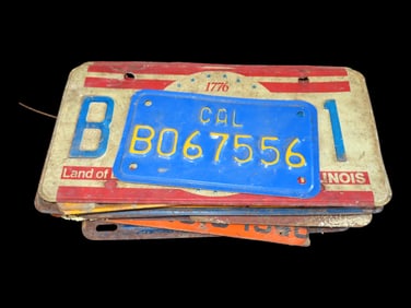 Lot of Misc. Licence Plates, All Different States and Years
