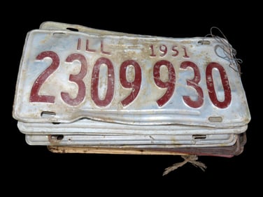 Lot of Misc. Licence Plates, All Different States and Years