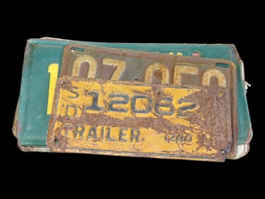 Lot of Misc. Licence Plates, All Different States and Years