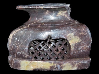 3 1/2' X 2 3/4' Soapstone Vase Holder