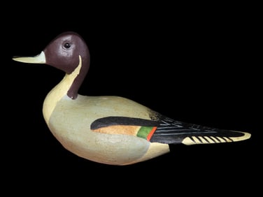 4 3/8' Ward Bros Pintail Duck Decoy Home Decor