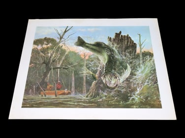 11' X 14'' Les Kouba Bass Fish Print