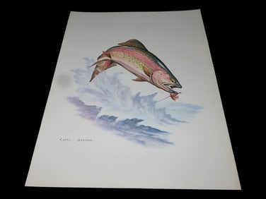 11' X 14' Clark Bronson Fishing Fist Print