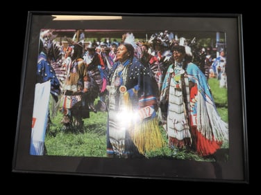 12' X 16' Framed Photo of Native American Powwow