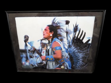 12' X 16' Framed Photo of Native American Dancer