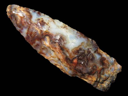 1 1/4" Eden Point Made of Jasper-Agate from Southeastern Idaho, Stermer COA/Earthworks COA/Cypress A: 1 1/4" Eden Point Made of Jasper-Agate from Southeastern Idaho, Stermer COA/Earthworks COA/Cypress Antiquities COA
