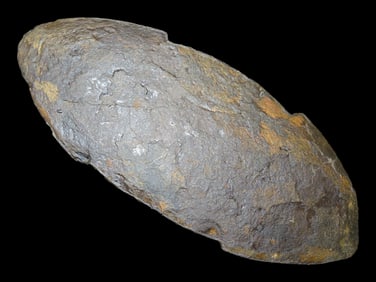 5 3/4' Bi-Concave Gorget, Davis COA, from Monterey, TN