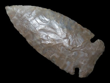3 1/8' Gray Turin Point, Perino COA, Found in Alabama, Ex. Ken Partain Collection