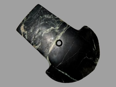 5 1/4' x 4' Exotic Spatulate, Found Lee County, AR on 6/19/1924 Rare, Exotic Stone Southern Drilled