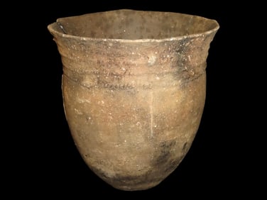 8 3/4' Tall x 8 7/8' Diameter, Caddo 'McKinney' Jar, Ca. 1200-1500 A.D., Ex. Gregory Perino