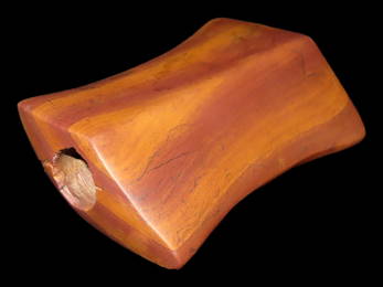 3 1/16" Hourglass Bannerstone, Davis COA, found in Randolph Co., Illinois, Pictured in Lutz Book pgs