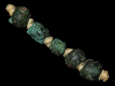 1 7/8' Strand of Copper Beads, Cache 2 of 3, Found by workers building Carlyle Lake in Clinton Co. I
