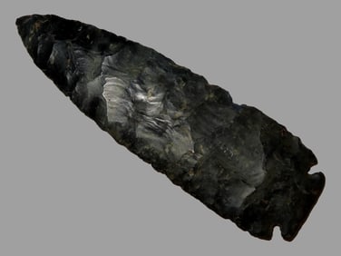 6 13/16' Flat-Base Dovetail, 2xCOA-Rogers/Putty, found in Knox Co., Ohio, Ex Tony Putty, Ex Larry Dy