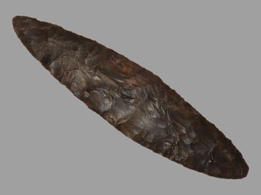 5 9/16' Bi-Pointed Knife, Stermer COA, found in Colorado, Ex Matt Roos Collection