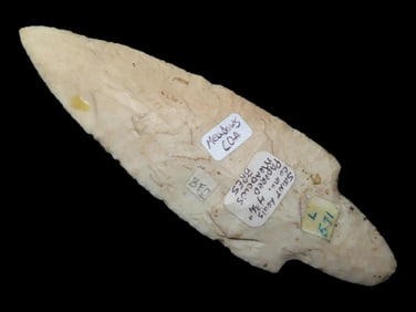 4 3/4' Adena, 2xCOA-Motley/Meadows, found in St Louis Co., Missouri, Ex John Evans, Ex Jake Vahle