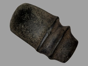 7 7/16' 3/4-Groove Trophy Axe, 2xCOA-Motley/Meadows, found in St. Genevieve Co., Missouri, Ex Jim Cr