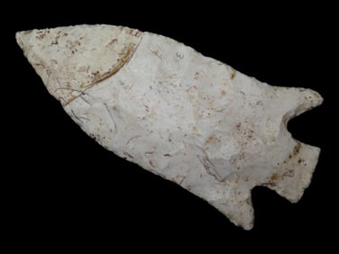 4 5/16' Etley, Motley COA, found in Calhoun Co., Illinois, Ex Donnie Johns, Ex Glenn Leesman Collect
