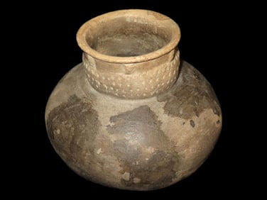 5 1/4' Tall x 6' Wide Mississippian Culture Caddo Pottery Vessel, Dating back to between 800 and 175