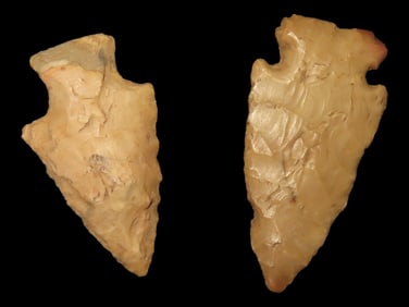 Grouping of 2 Northern Missouri Arrowheads