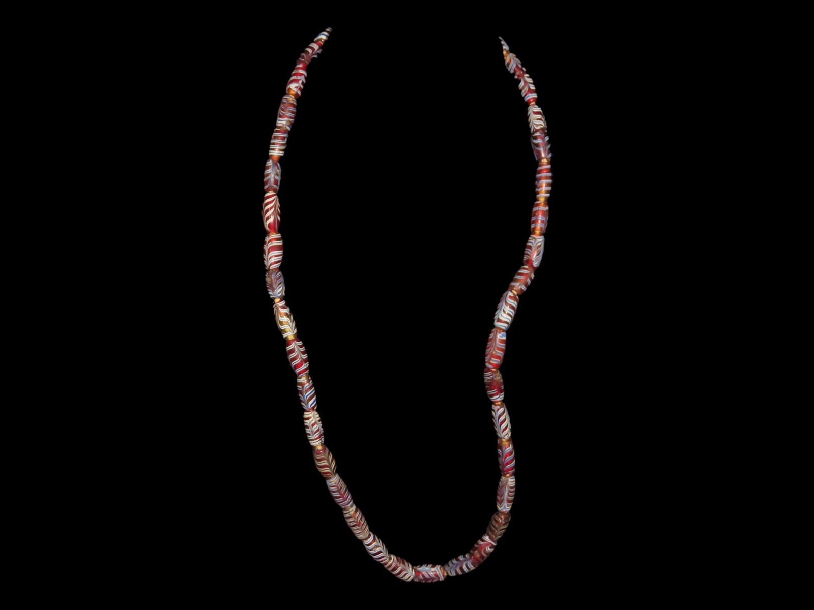 24" Strand of Trade Beads: 24" Strand of Trade Beads