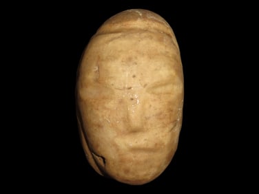 5' Pre-Columbian Stone Quartz Head Found in Belize
