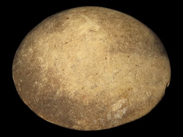 2' Round x 7/8' Tall Cone, Motley COA, Brown Co. IL, Made of Limestone