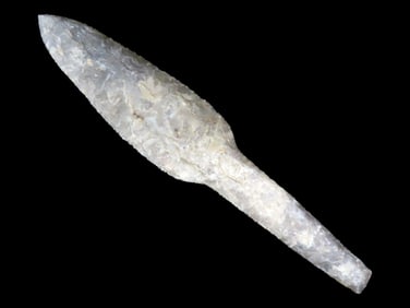 7' Neolithic Dagger, Found in Denmark, Handled Knife, Super Rare Style, Translucent