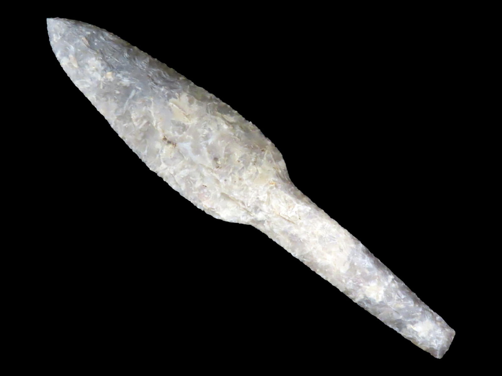 7" Neolithic Dagger, Found in Denmark, Handled Knife, Super Rare Style, Translucent (1 of 5)