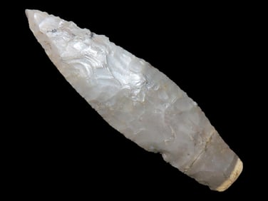 4 3/8' Agate Basin Broken and Glued Near The Base, Southern Illinois, Ex Walt McIntire Collection