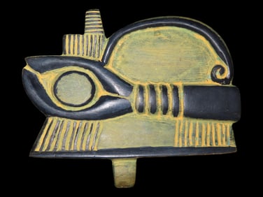 5 5/8' x 3 7/8' Antique Large Eye of Horus Pendant