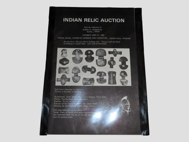 INDIAN RELIC AUCTION, FROM THE COLLECTION OF BYRON W. KNOBLOCK, 1985, GENE JOHN'S AUCTION SERVICE