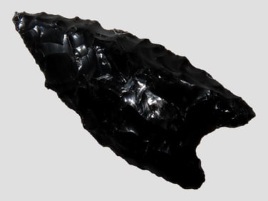 1 13/32' Obsidian McKean, Colorado, IAGA COA