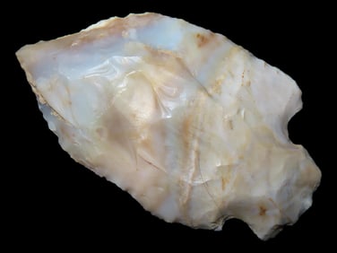 2 5/8' Hopewell, Translucent Novaculite, found in Greene Co., Arkansas, Ex George Robertson Collecti
